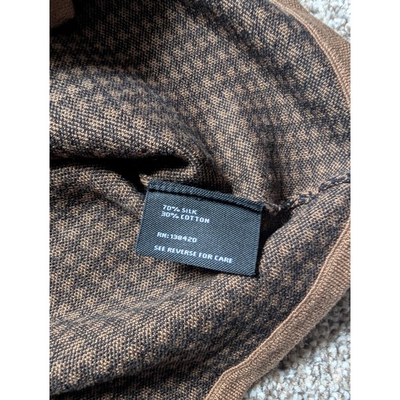 NWOT Womens Small Carlisle Houndstooth Zip Up Jacket Cardigan Silk Blend - Picture 7 of 11